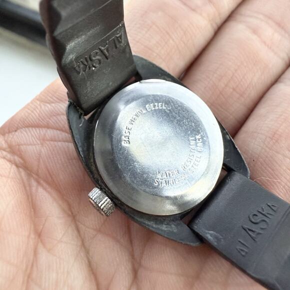 Vintage Timex Ladies Watch Rally Manual Wind Mechanical 25mm RUNNING Black White - Picture 4 of 8